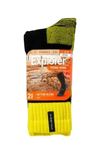 20 Pairs X Explorer Original Mens Cotton Crew Winter Camping Tough Socks