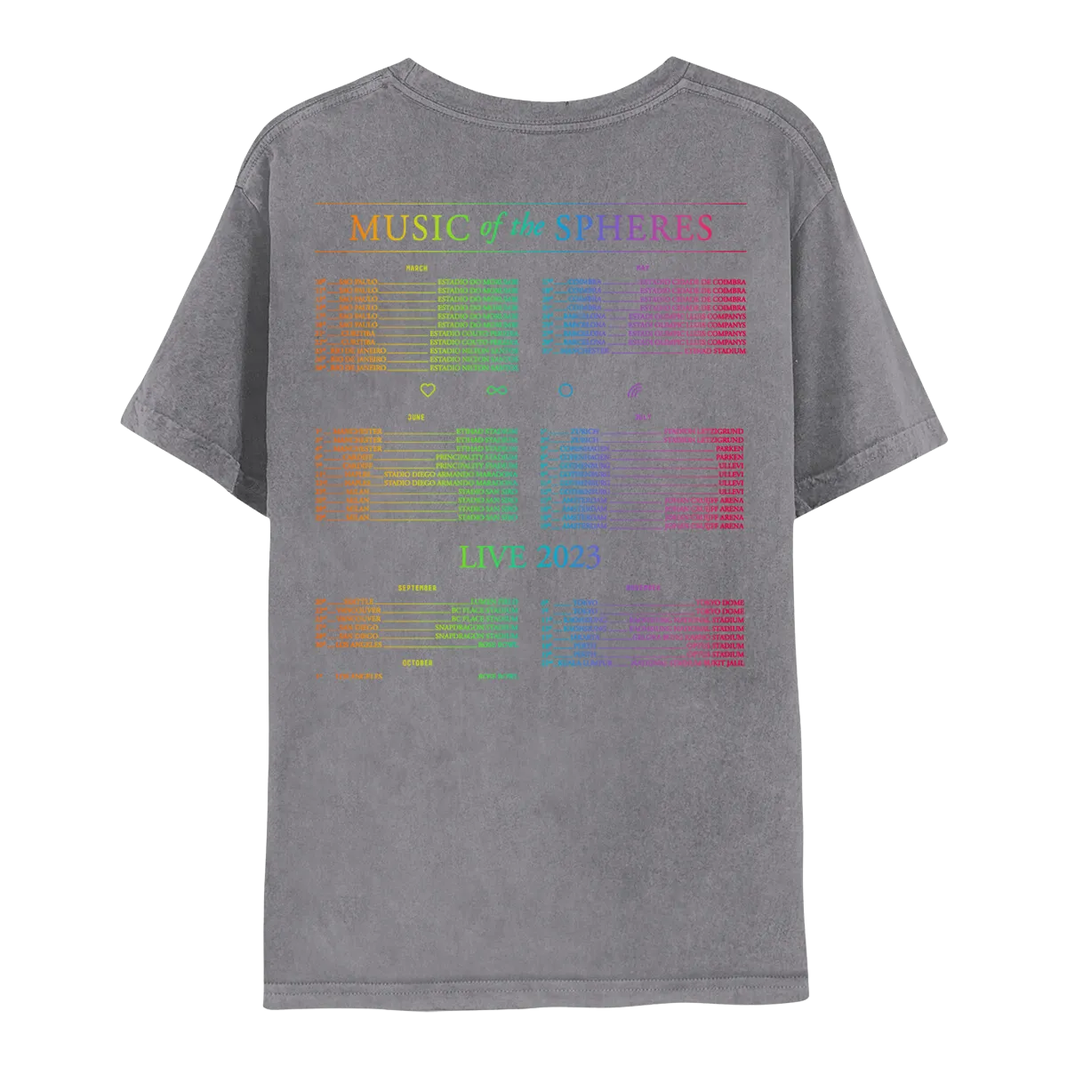 2023 Music Of The Spheres World Tour Tee