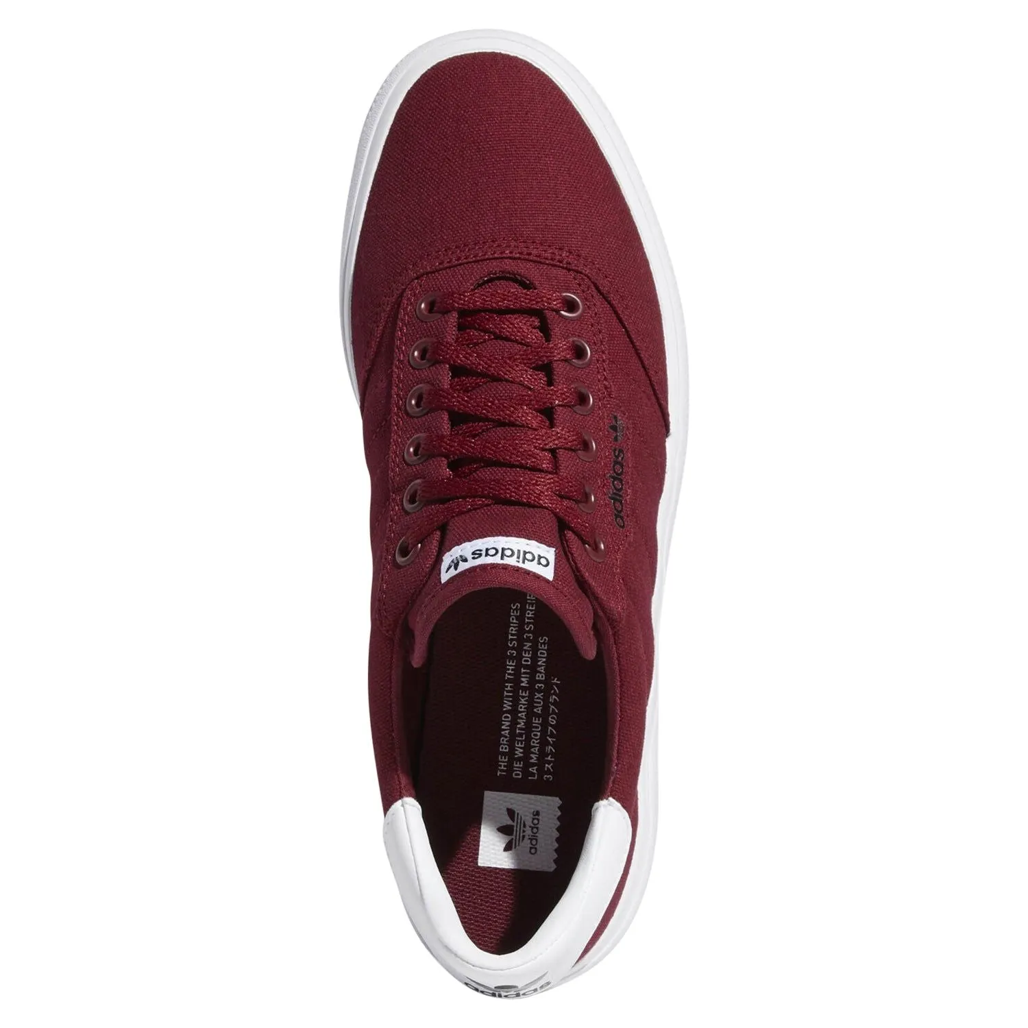 adidas Originals 3MC Vulc Trainers - Burgundy