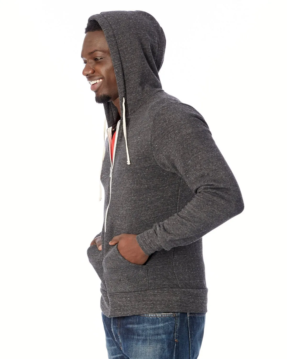 Alternative AA9590 Men's Rocky Eco-Fleece Zip Hoodie