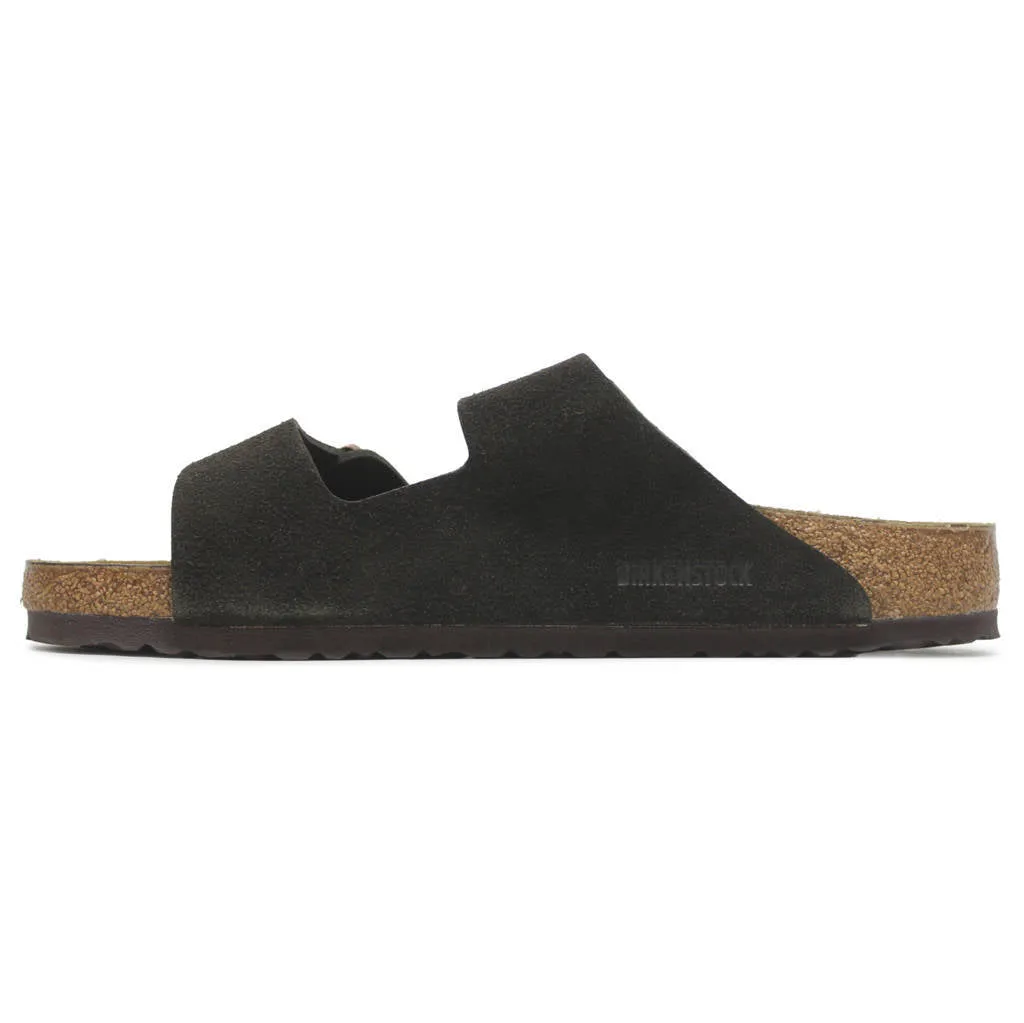 Arizona Suede Leather Unisex Slide Sandals