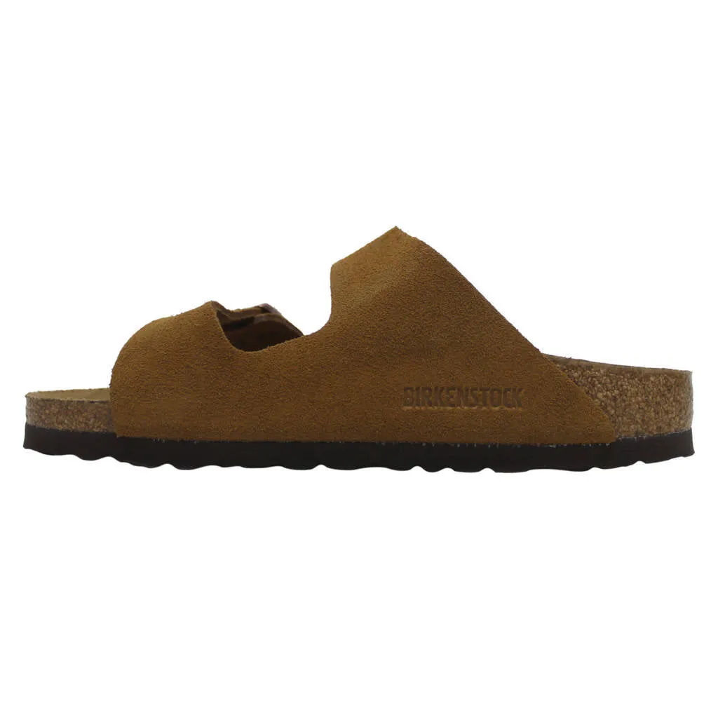 Arizona Suede Leather Unisex Slide Sandals