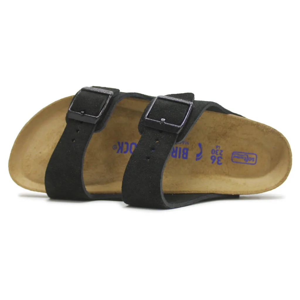 Arizona Suede Leather Unisex Slide Sandals