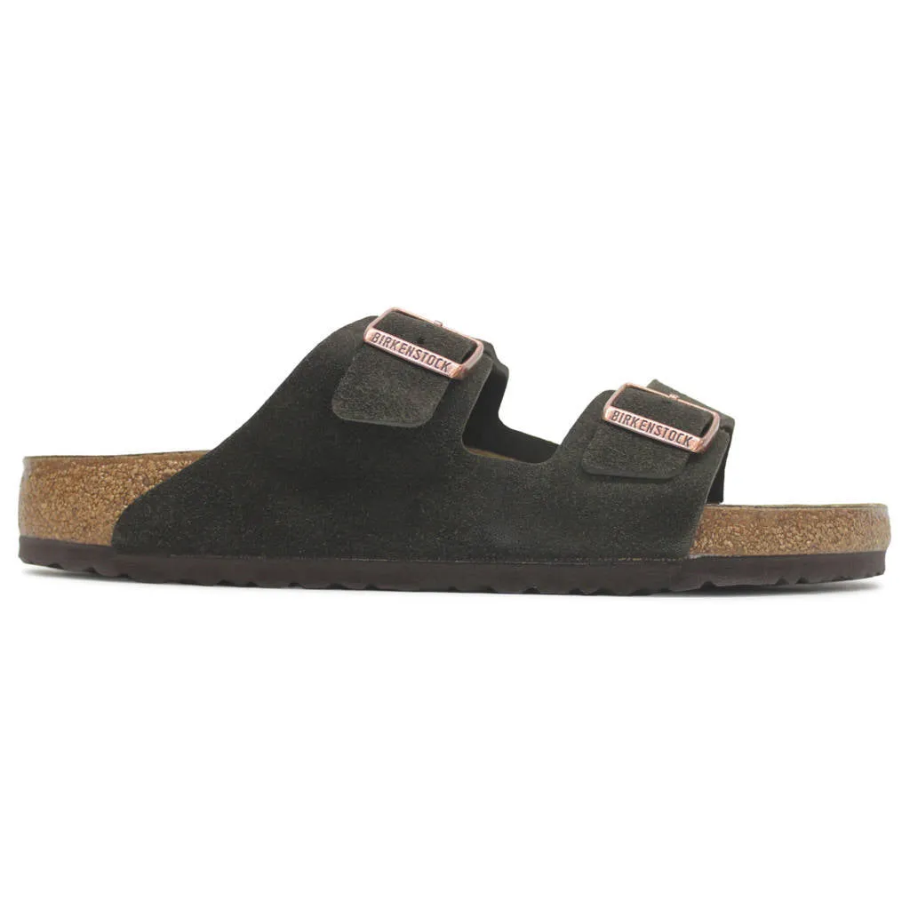 Arizona Suede Leather Unisex Slide Sandals