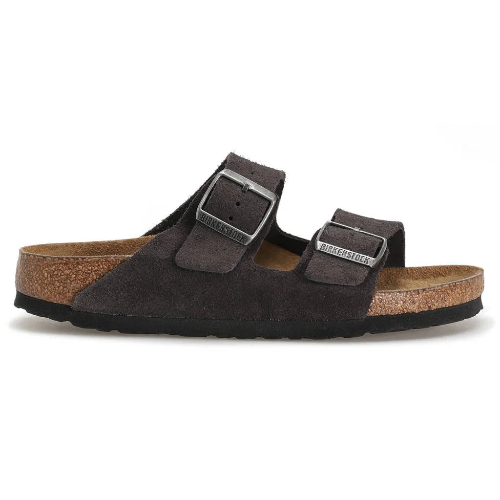 Arizona Suede Leather Unisex Slide Sandals