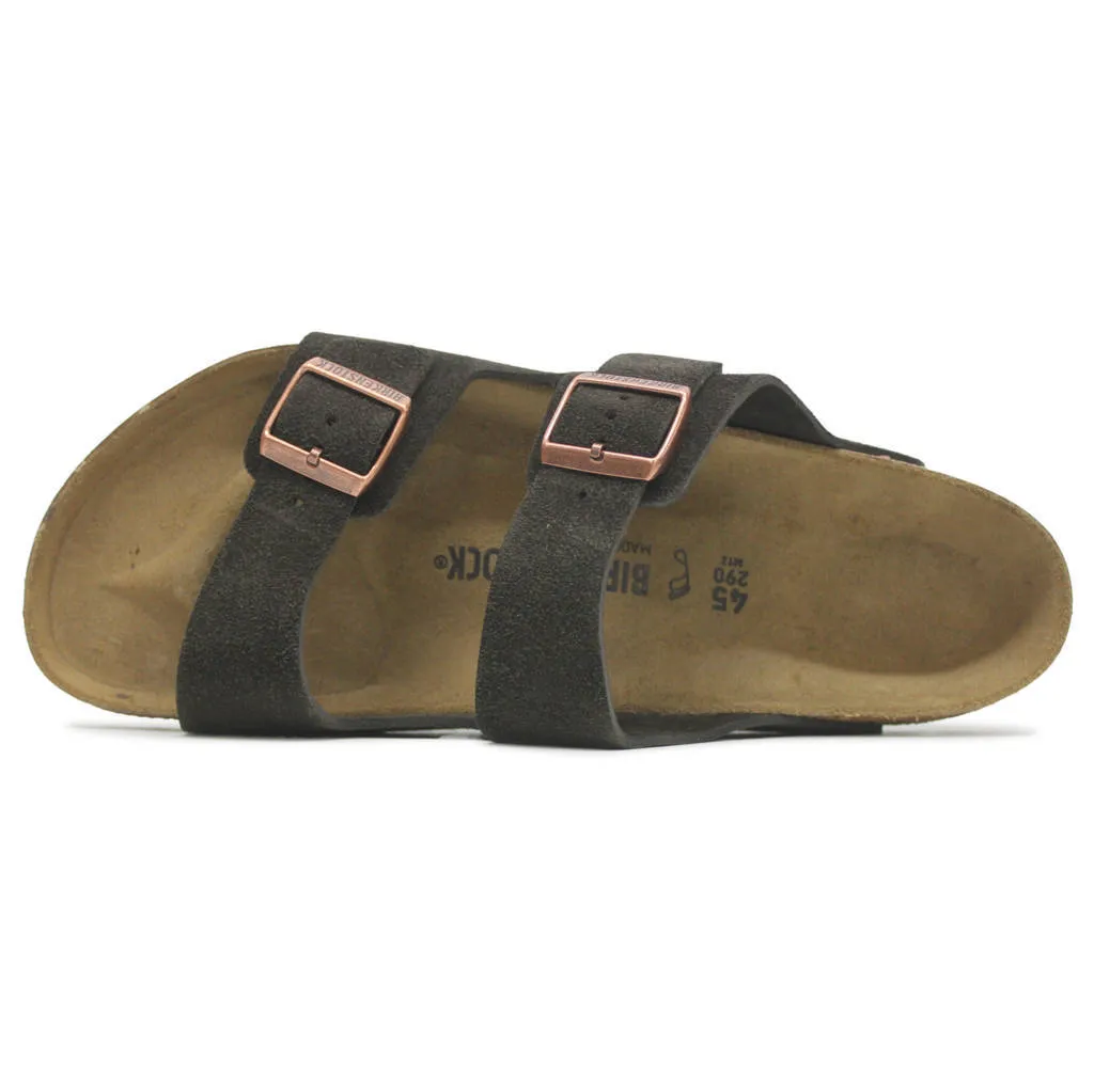 Arizona Suede Leather Unisex Slide Sandals