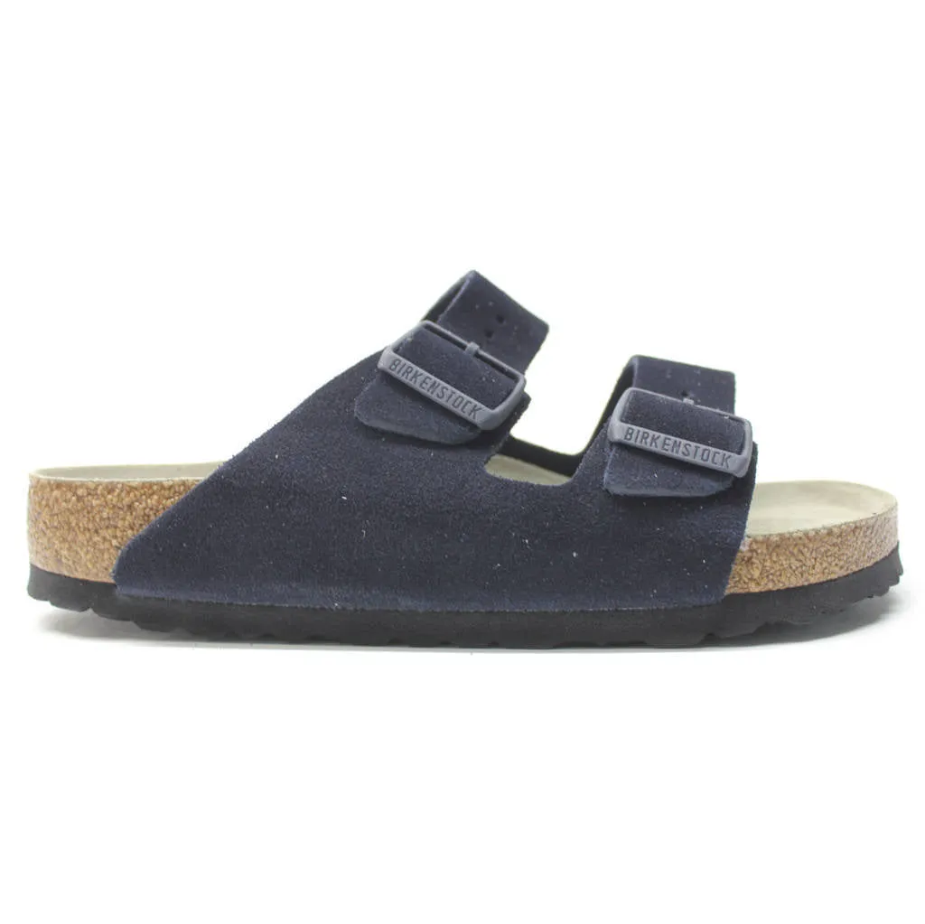 Arizona Suede Leather Unisex Slide Sandals