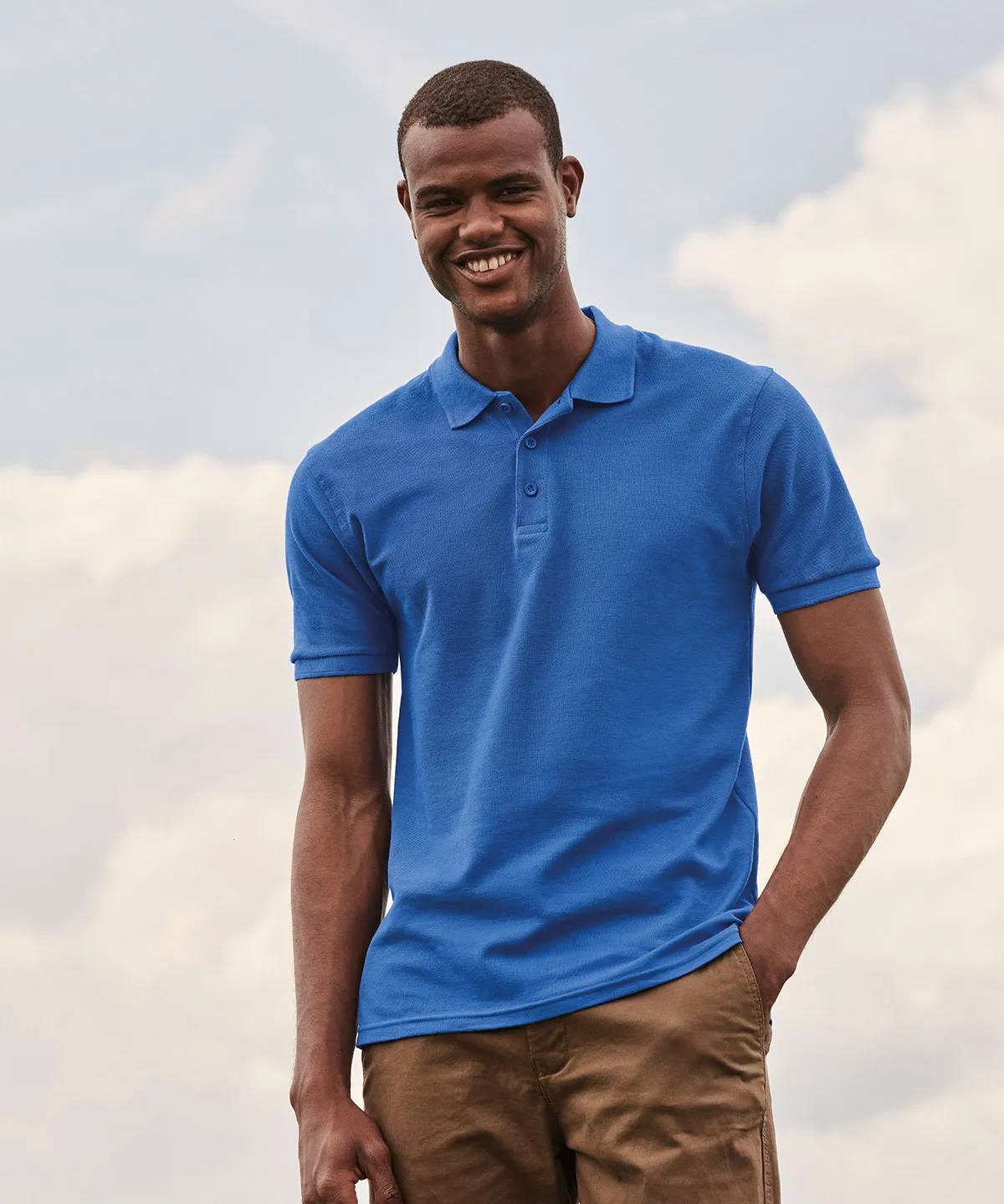 Azure Blue - Premium polo