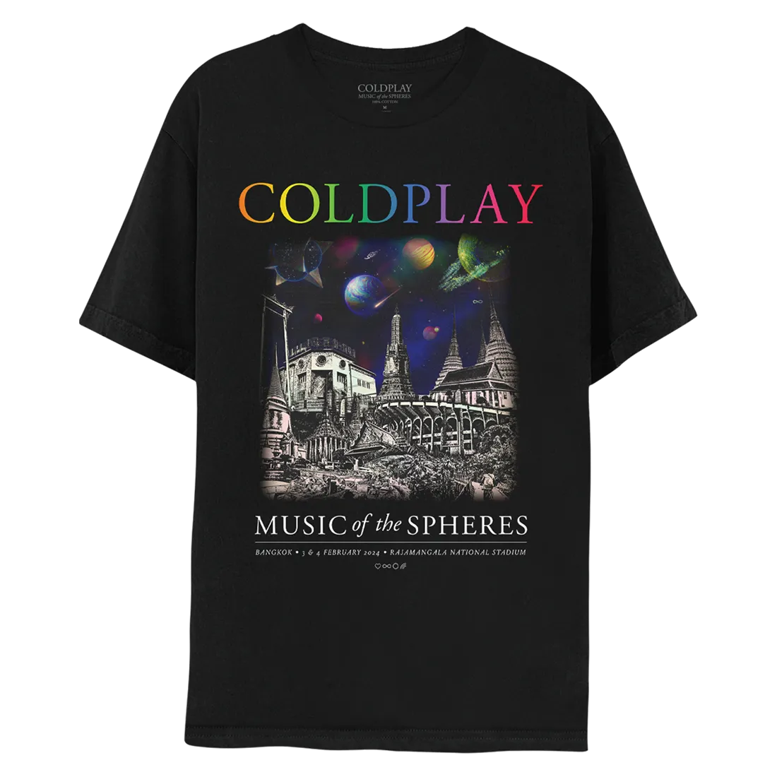 Bangkok February 2024 Music Of The Spheres Tour Tee - Limited Edition