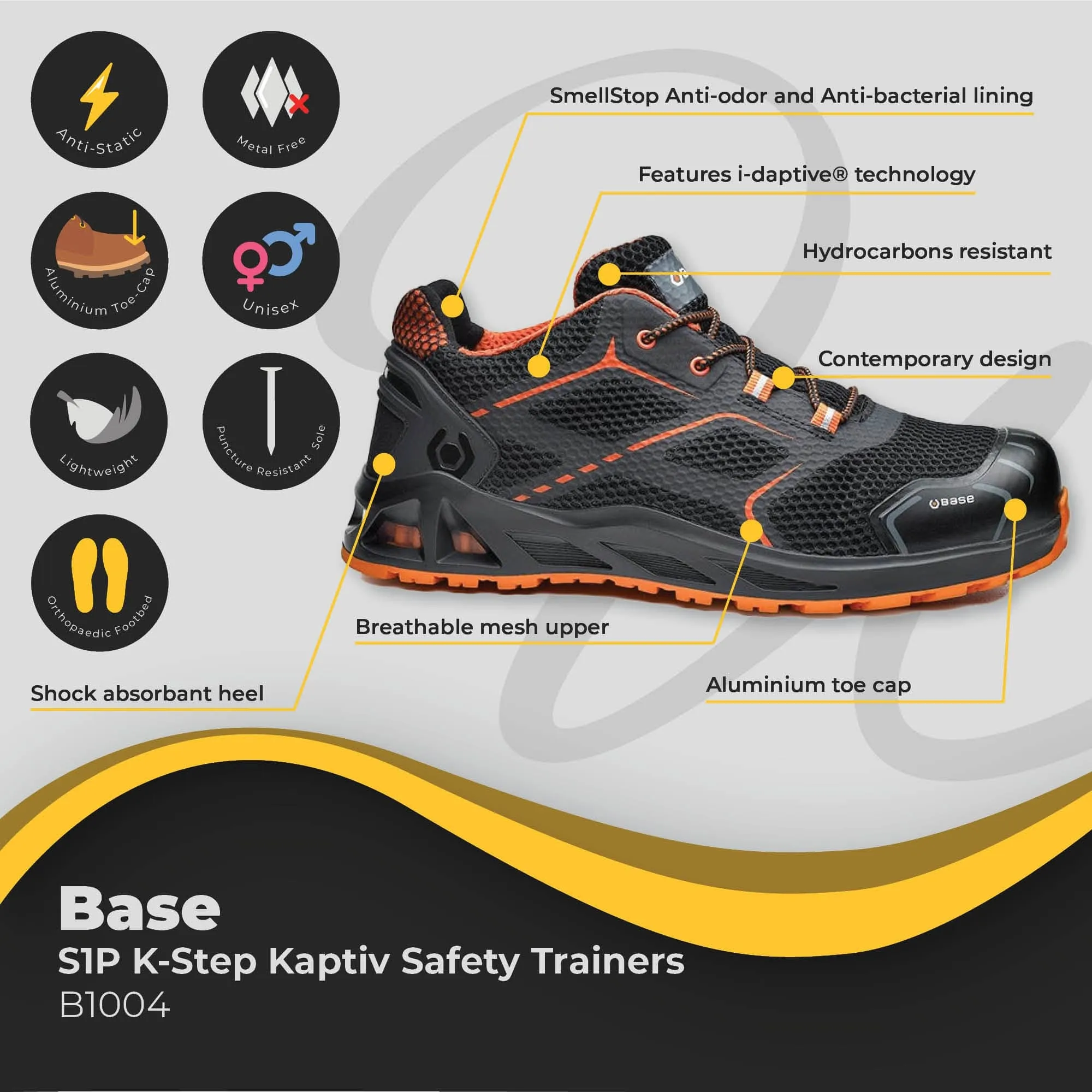 Base K-Step Kaptiv S1P Safety Trainers B1004