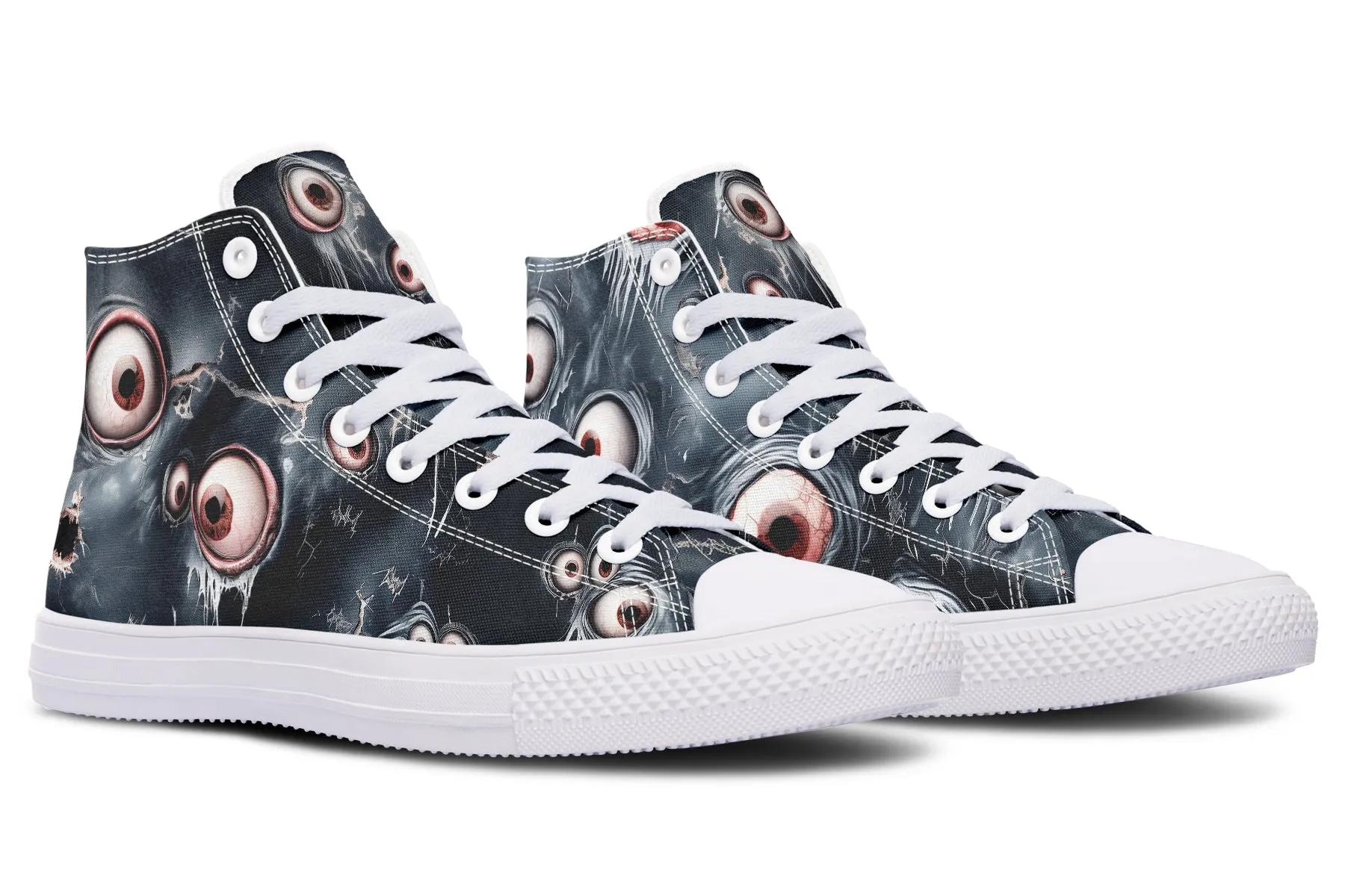 Beholder High Tops - Classic Premium Canvas Shoes with Comfortable and Durable Soles