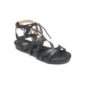 Bellini Trendy Women Gladiator Sandal In Blk Snake