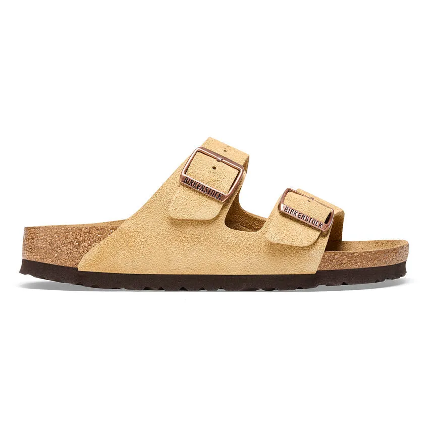 Birkenstock Arizona Latte Cream Suede Women's Regular