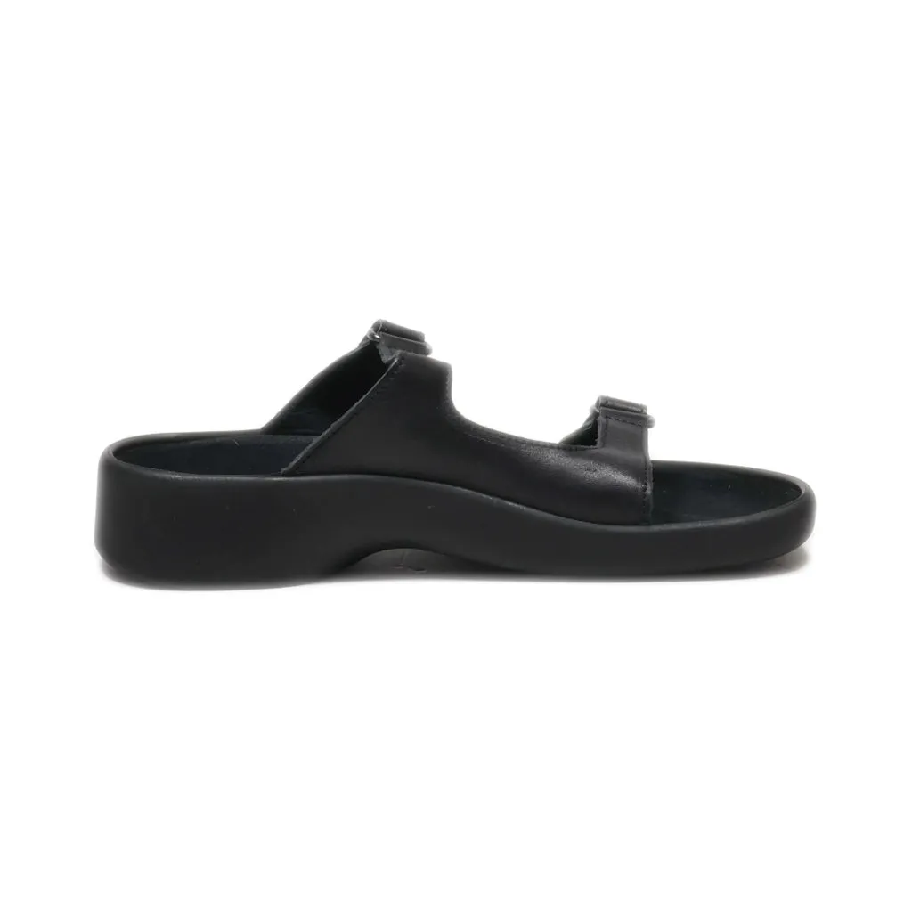 Birkenstock Casual Sandals Leather Black Colour For Men