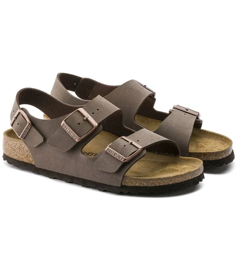 Birkenstocks Mens Milano Birko-Flor Nubuck Mocha - 634503