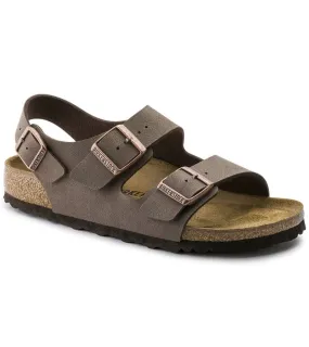 Birkenstocks Mens Milano Birko-Flor Nubuck Mocha - 634503