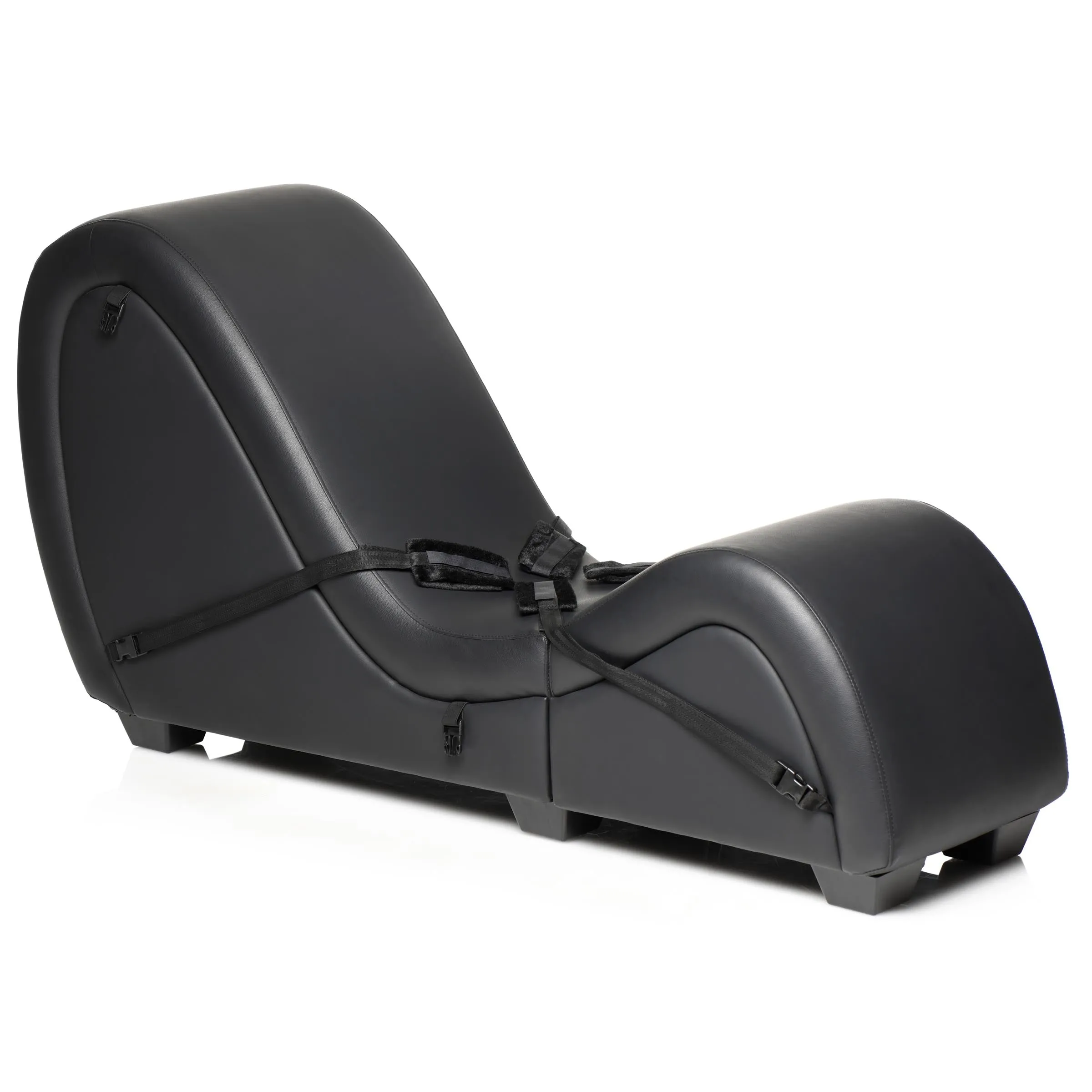 Black Detachable Kinky Couch Sex Chaise with Love Pillows