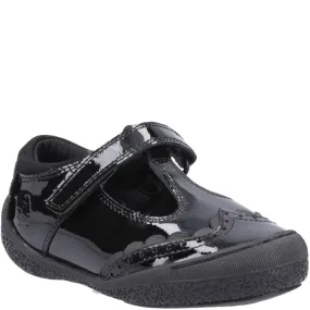 Black Mabel Patent Infant School Shoes