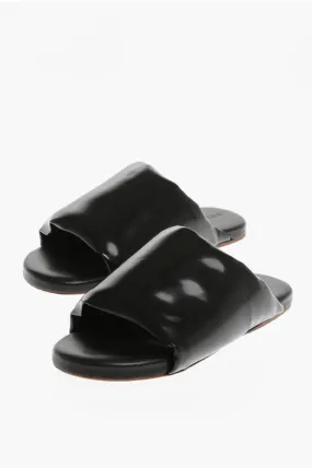 Bottega Veneta Brushed Leather Slippers