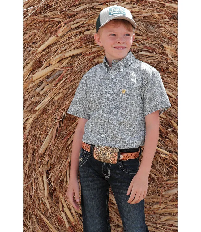 Boy's Cinch Print ~ Green