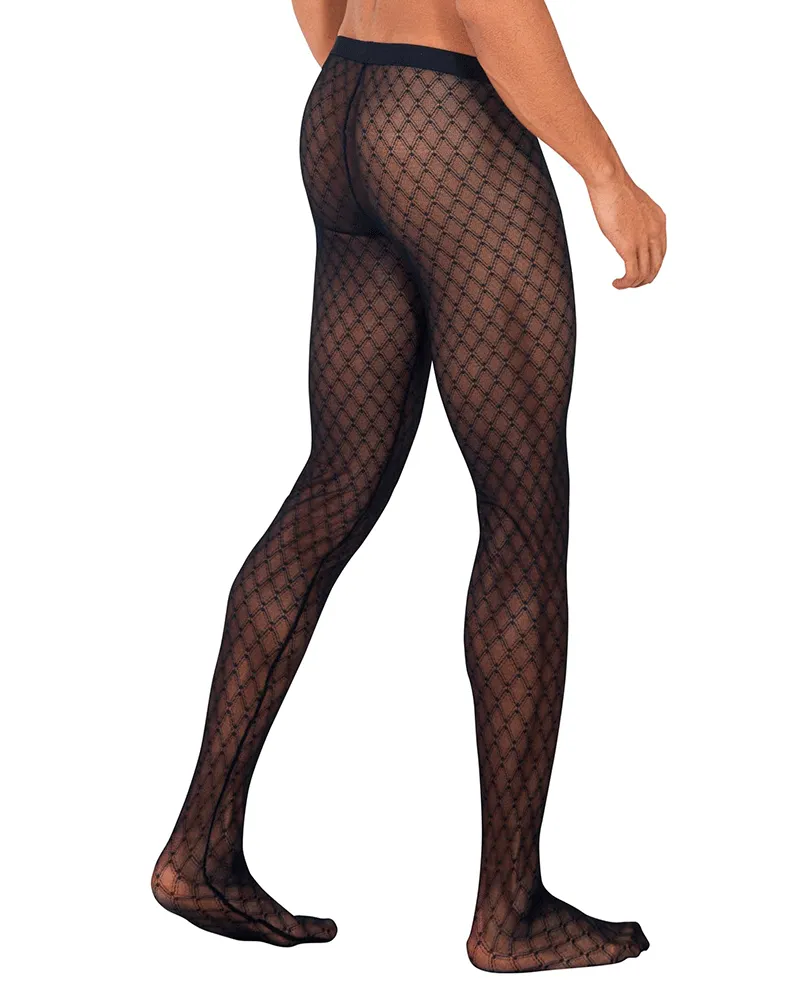 Candyman 99736 Mesh Thigh Highs Black