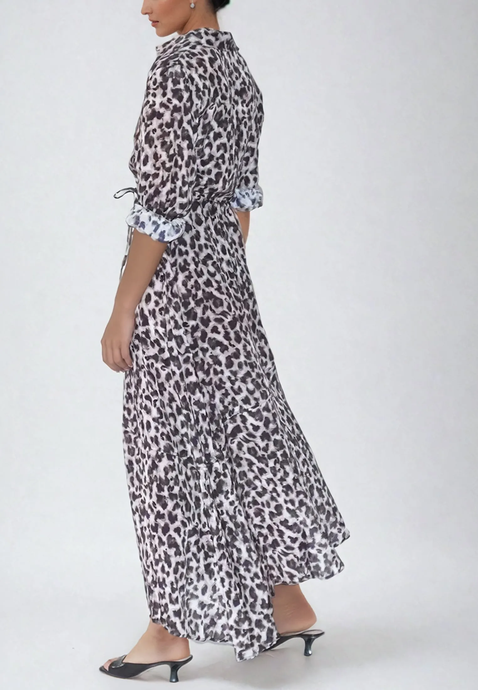 CHARISMA LEOPARD PRINT MAXI DRESS