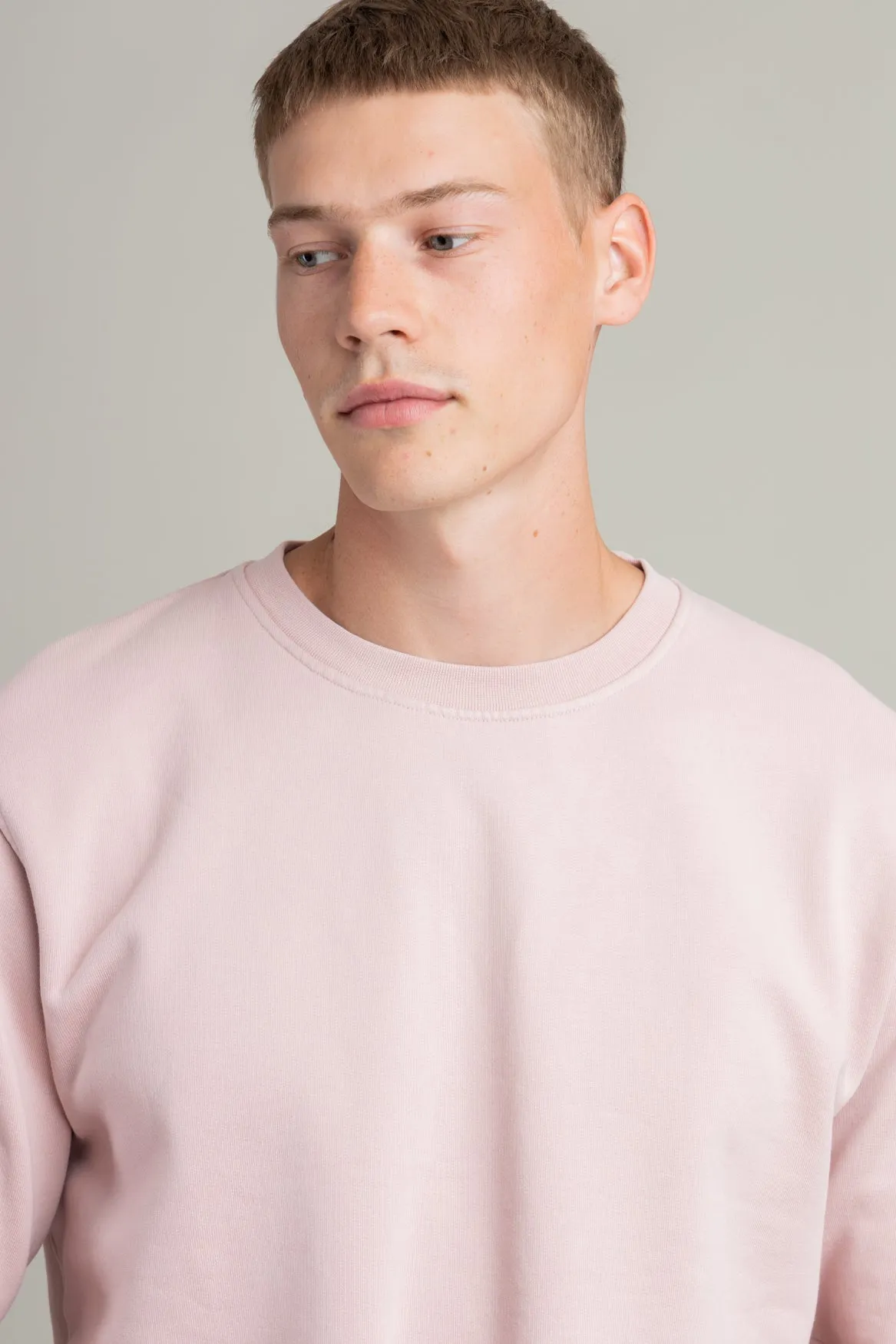 Classic Organic Crew - Faded Pink