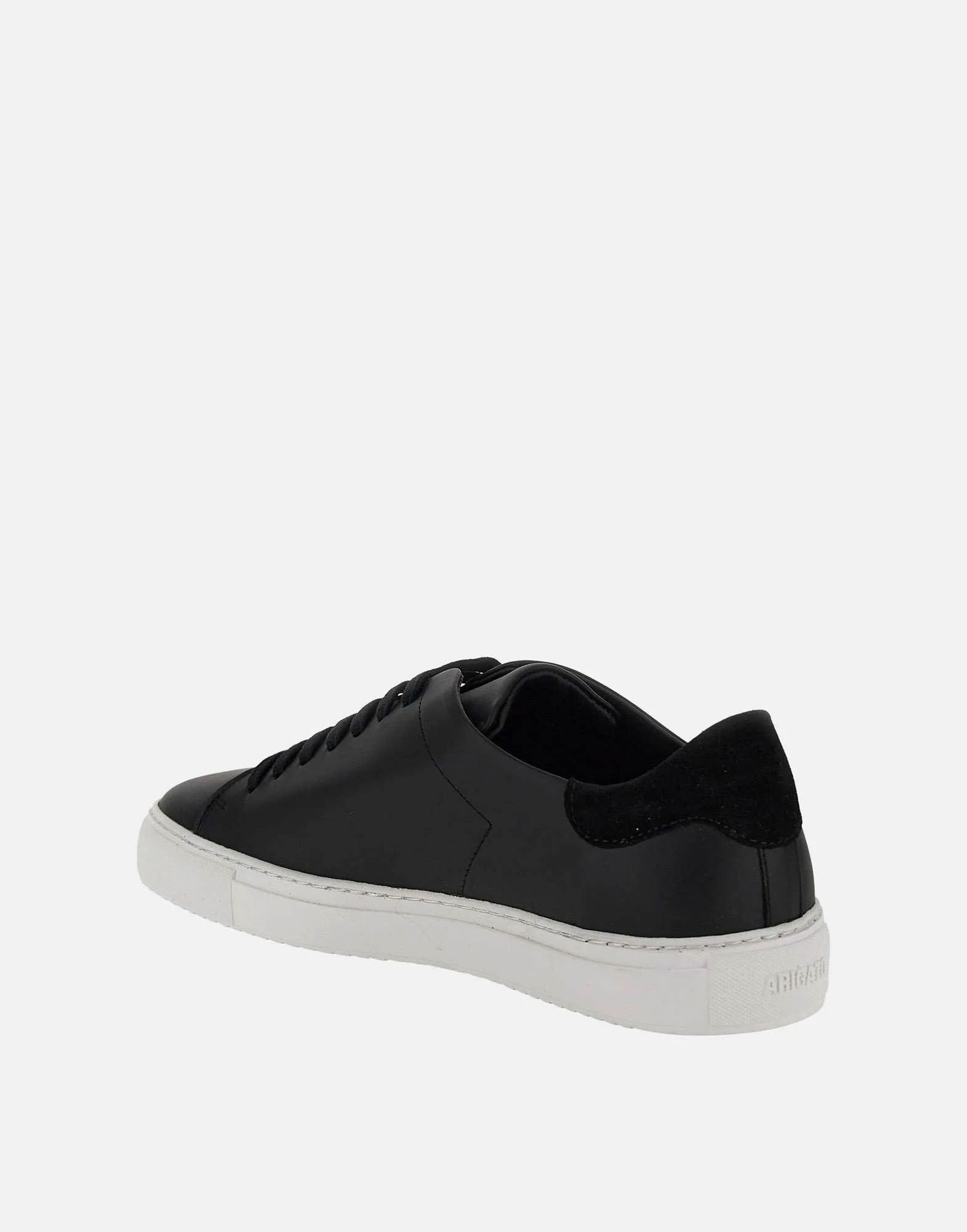 Clean Black Leather Sneakers