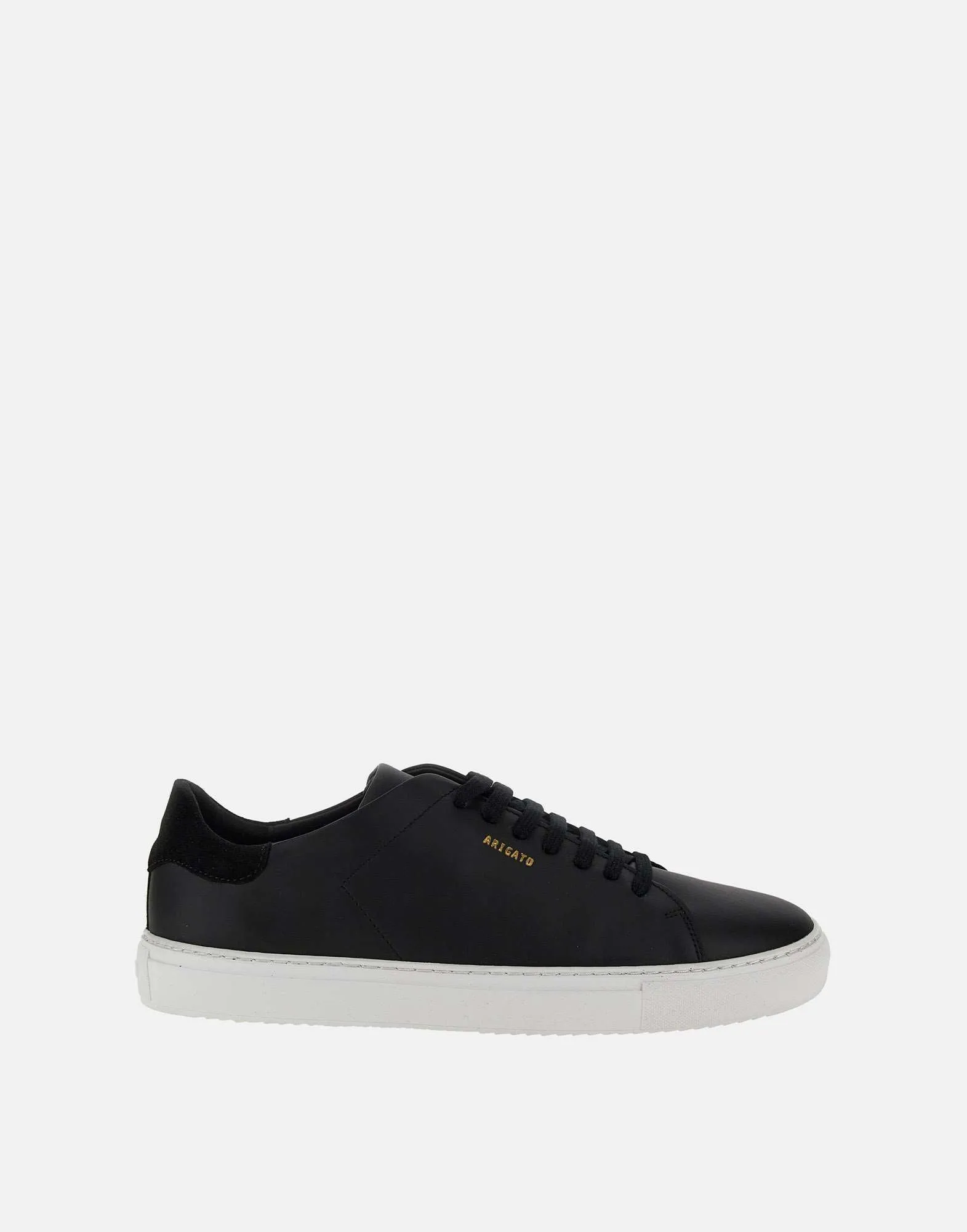 Clean Black Leather Sneakers