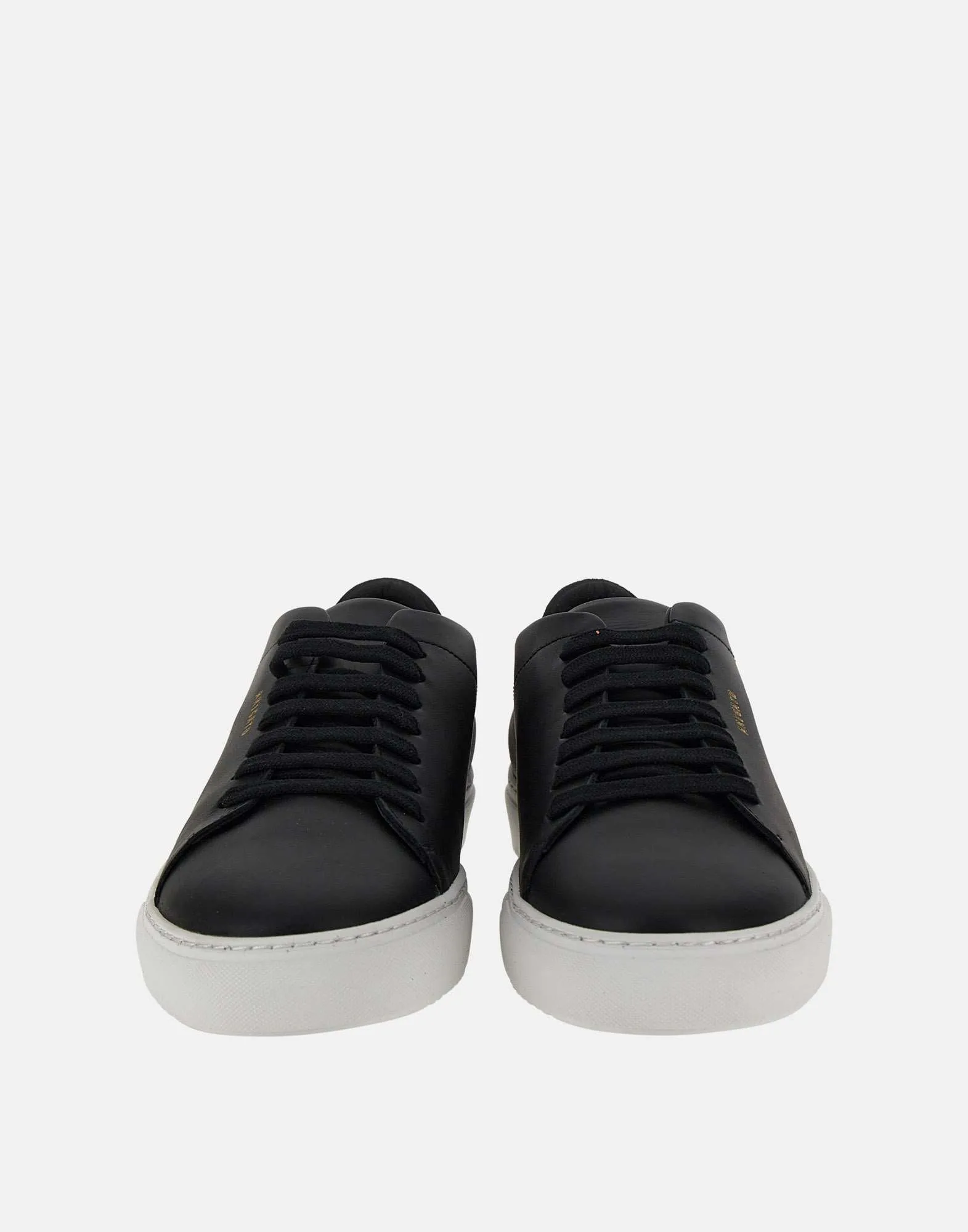 Clean Black Leather Sneakers