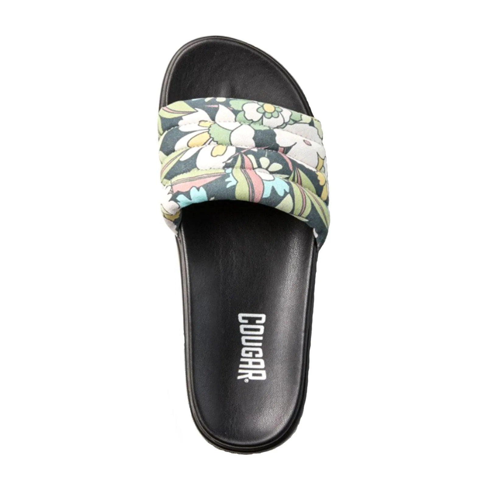 Cougar Prato-S Slide Sandal (Women) - Black/Floral