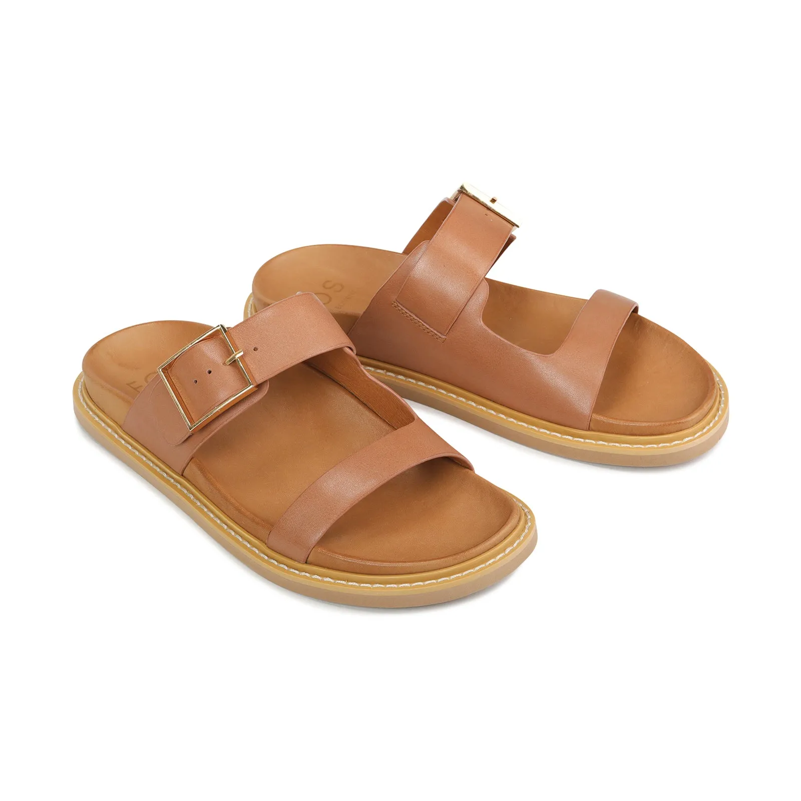 DEDRA LEATHER SANDALS