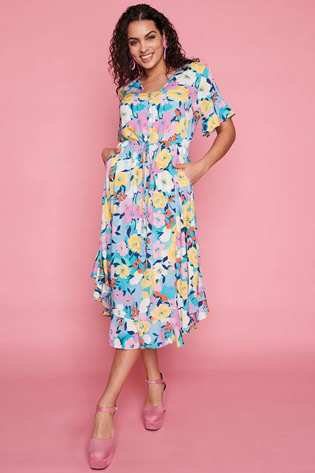 Dionne Chalky Floral Dress