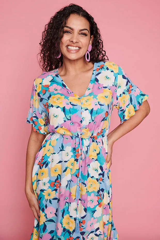 Dionne Chalky Floral Dress