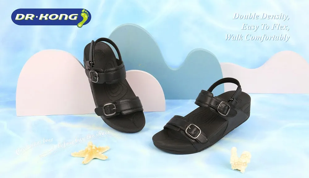 DR.KONG WOMEN TOTAL CONTACT SANDALS DK-S3001778-BLK(RP : $149)