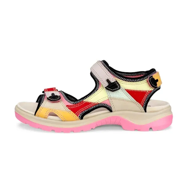 ECCO Women's Yucatan Offroad Sandal - Multicolor Bubble Gum