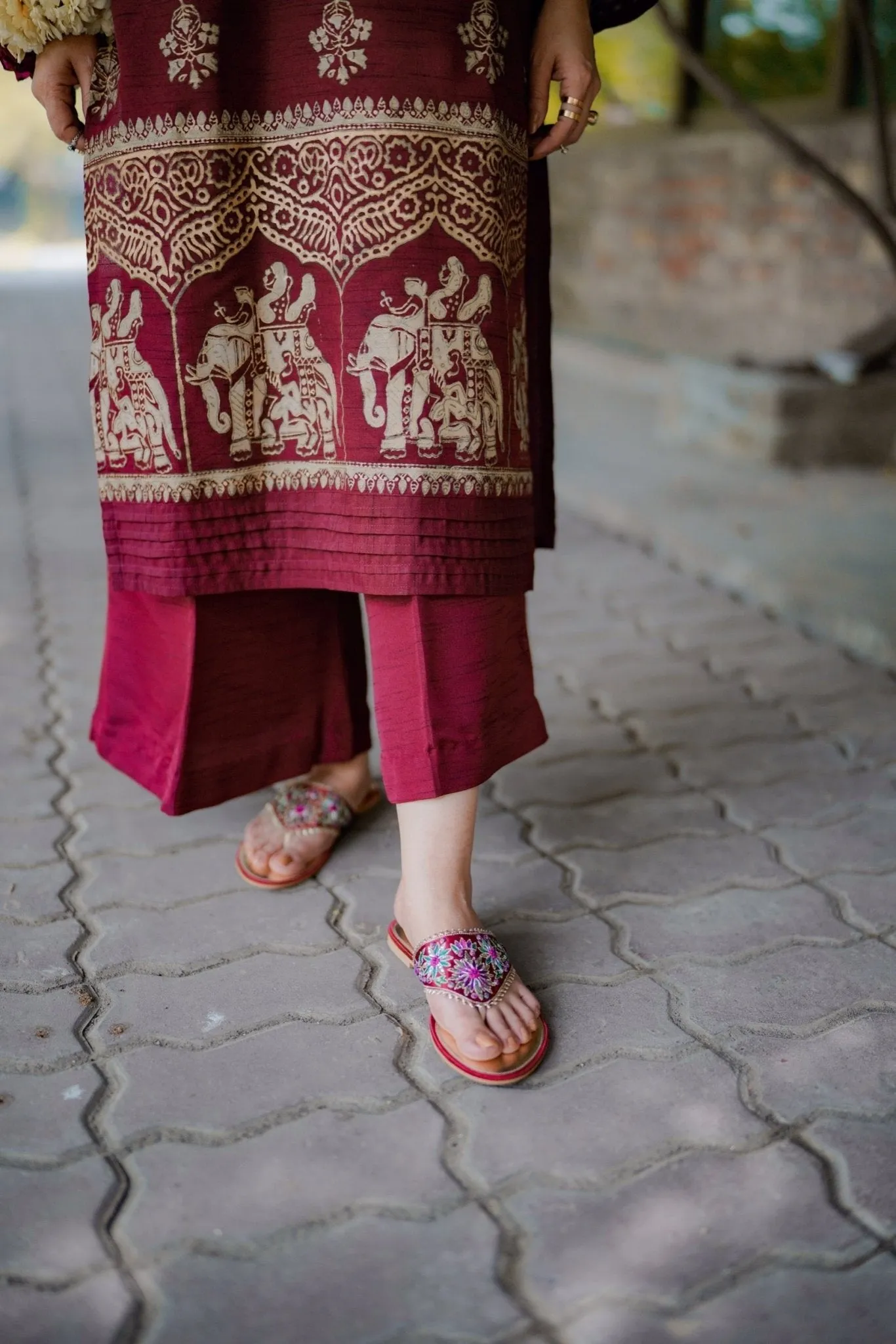 Embellished Chappals | Gulkaar