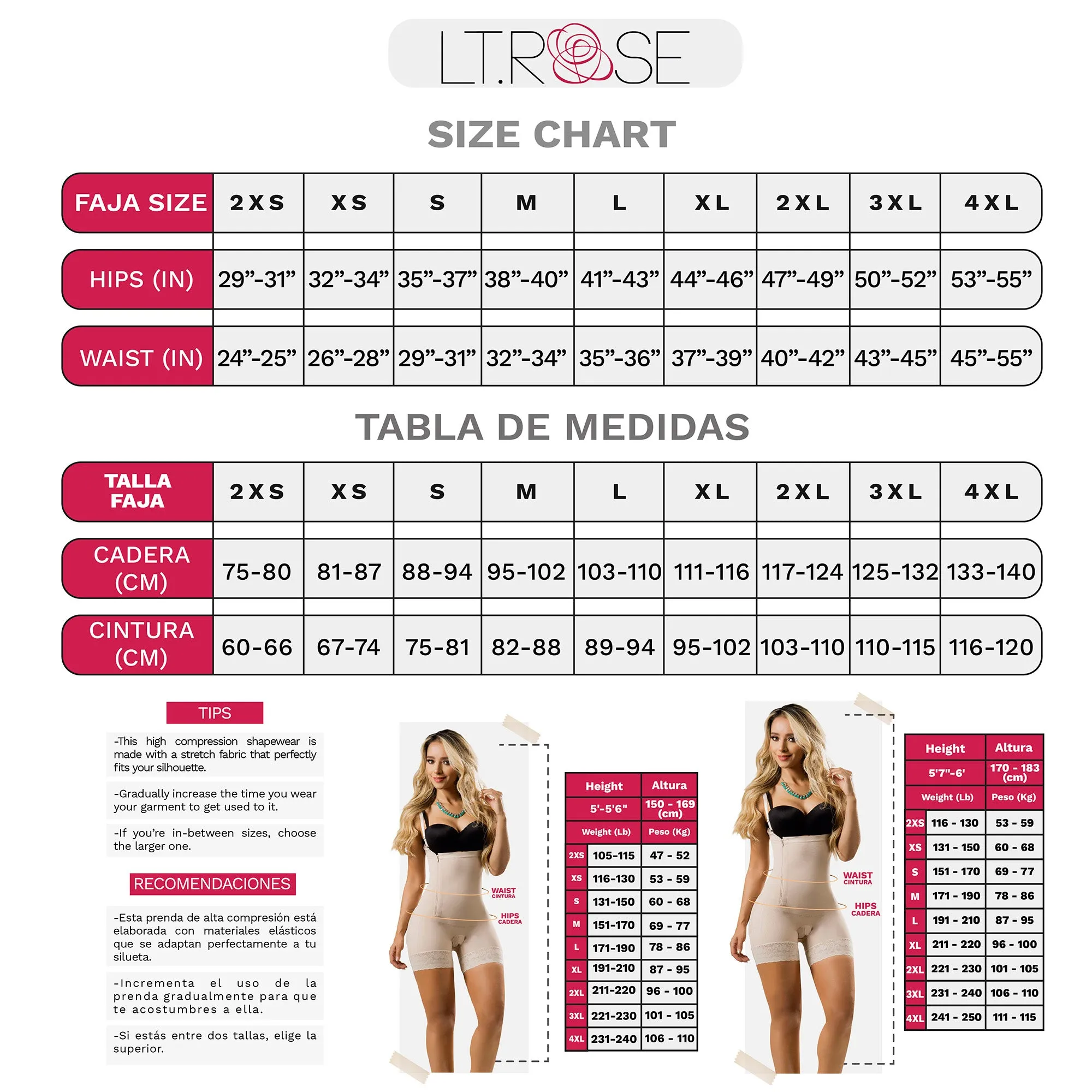 Fajas Laty Rose 1020 | Waist Cincher Tummy Control Colombian Shapewear | Daily Use & Workout Girdles for Women