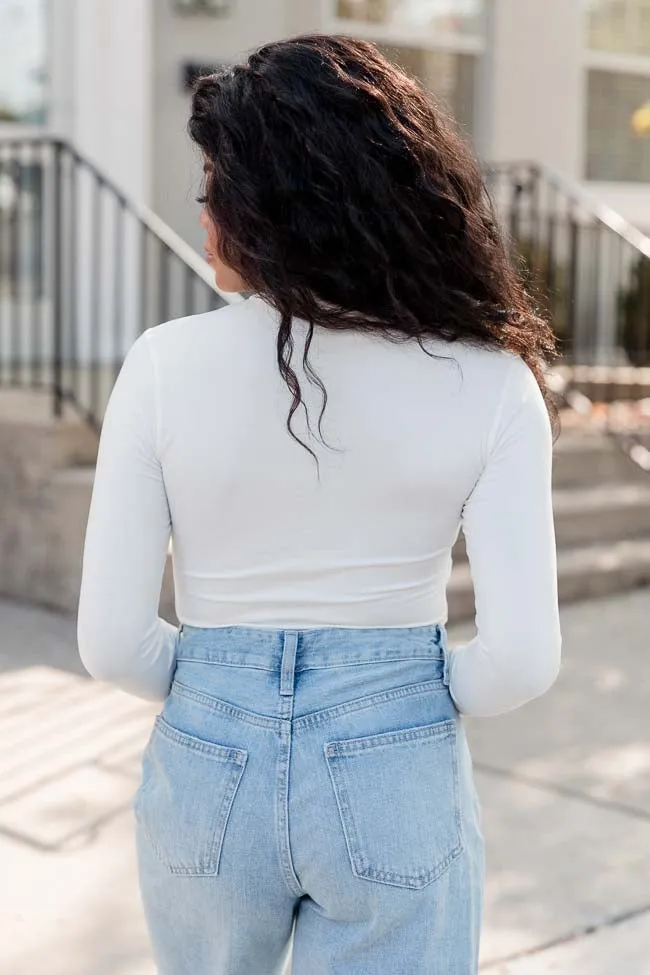 Feeling The Fun Ivory Turtleneck Bodysuit FINAL SALE