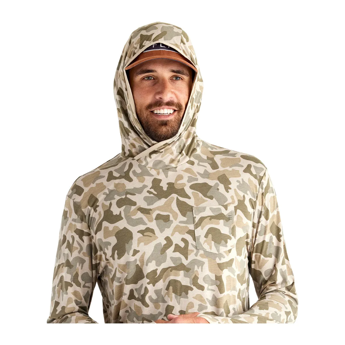 Free Fly Bamboo Lightweight Hoody Barrier Island Camo