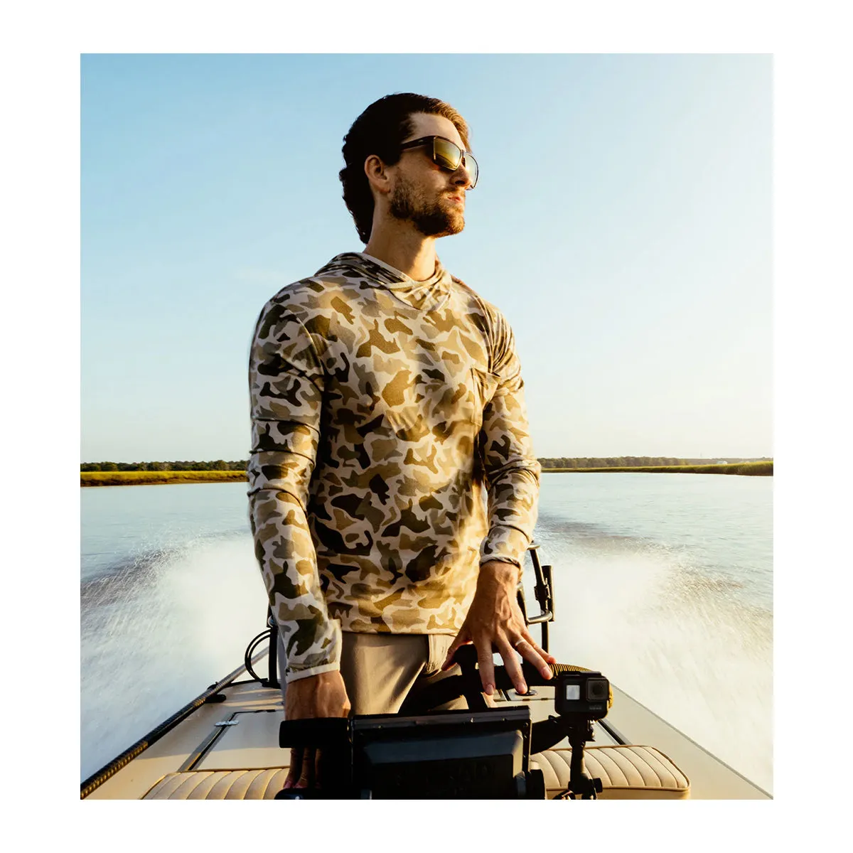 Free Fly Bamboo Lightweight Hoody Barrier Island Camo