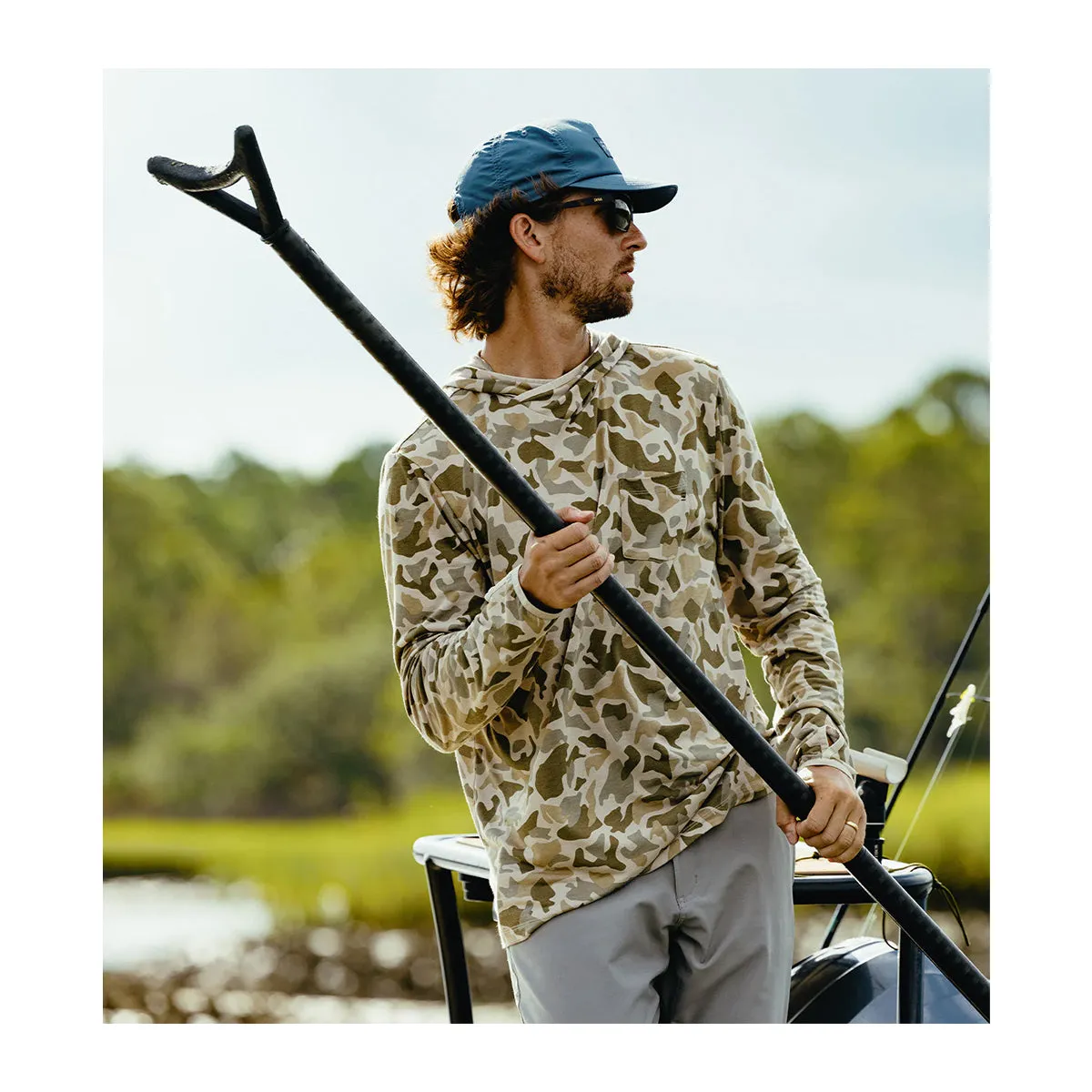 Free Fly Bamboo Lightweight Hoody Barrier Island Camo