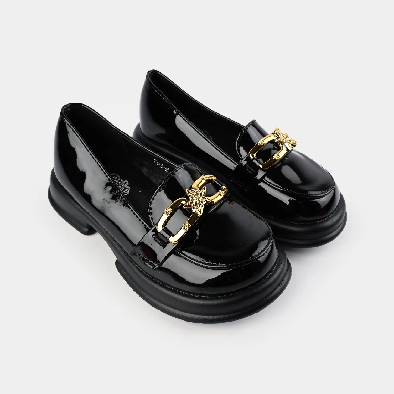 Girls Loafer 703-2-BLACK