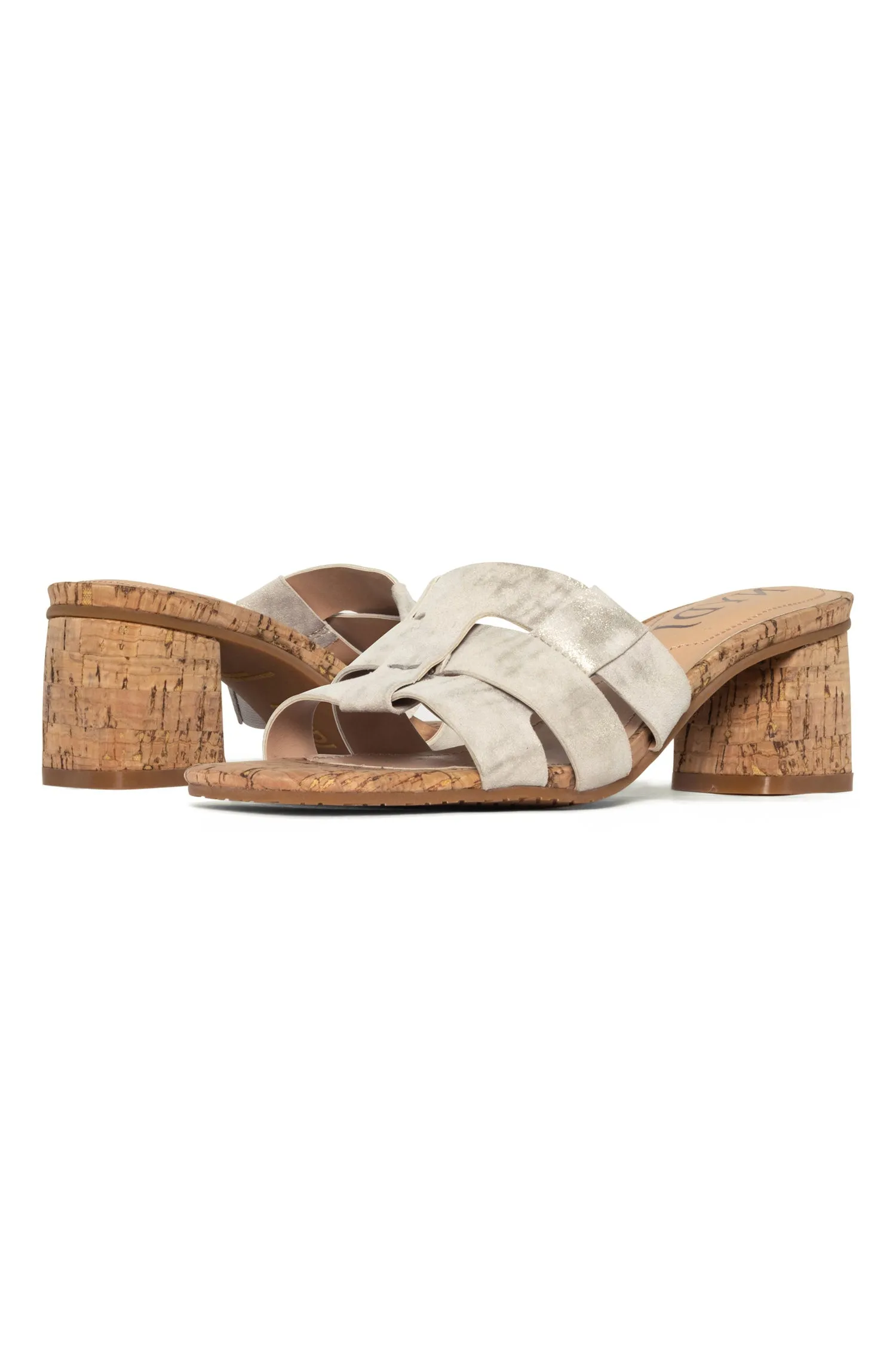 Gloriana Mule Sandals - Pewter