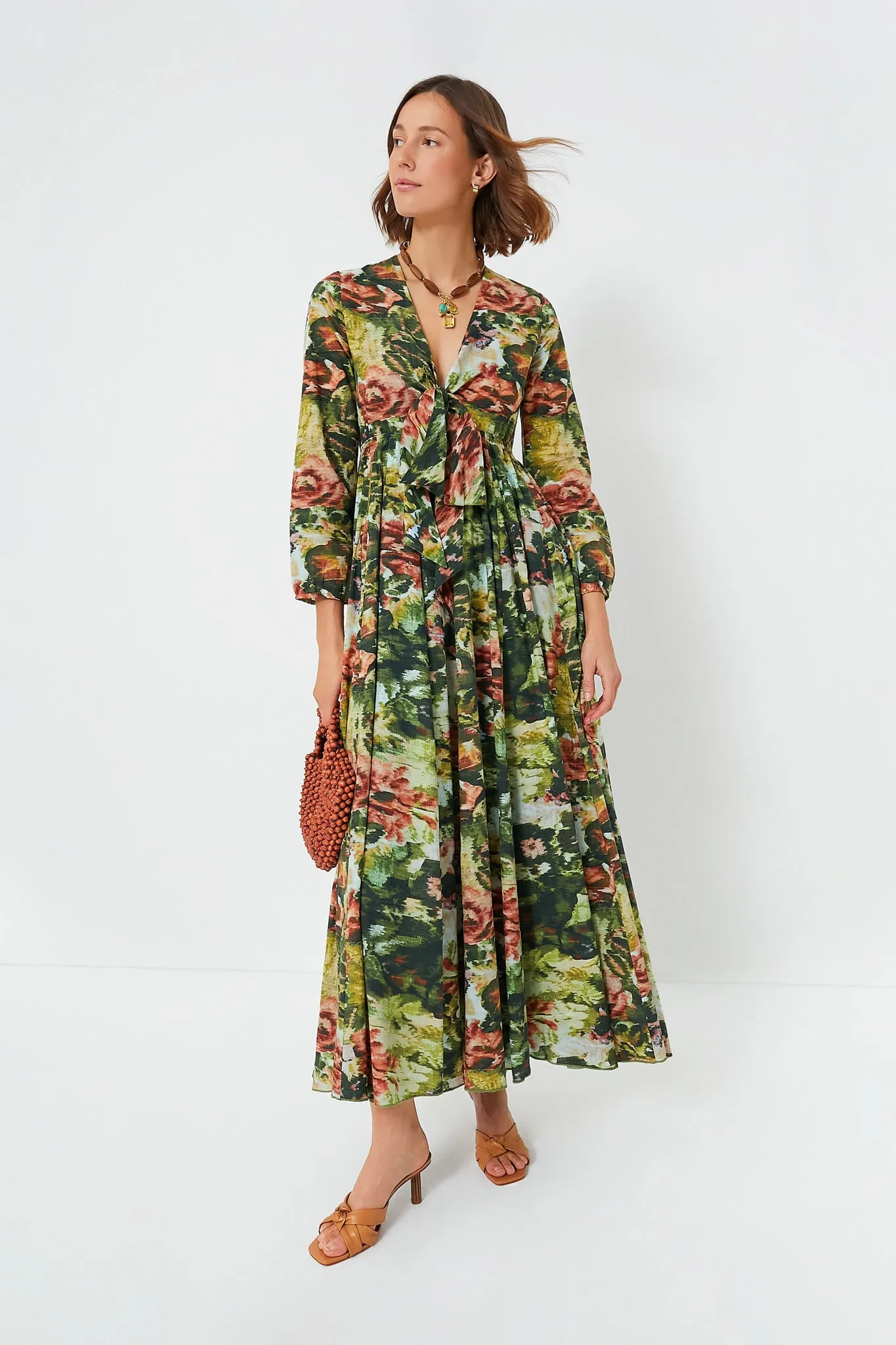 Green Ladakh Angela Maxi Dress