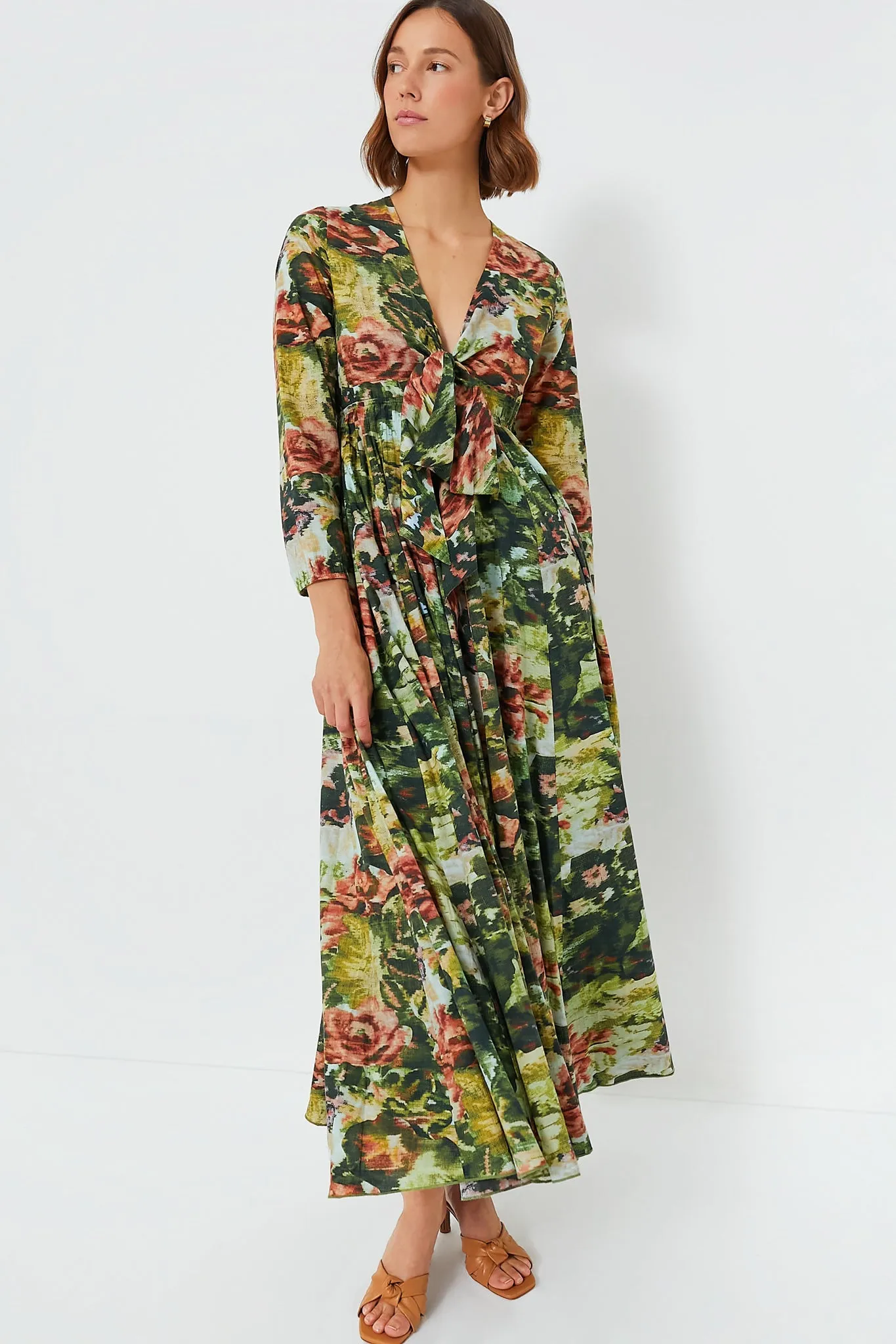 Green Ladakh Angela Maxi Dress