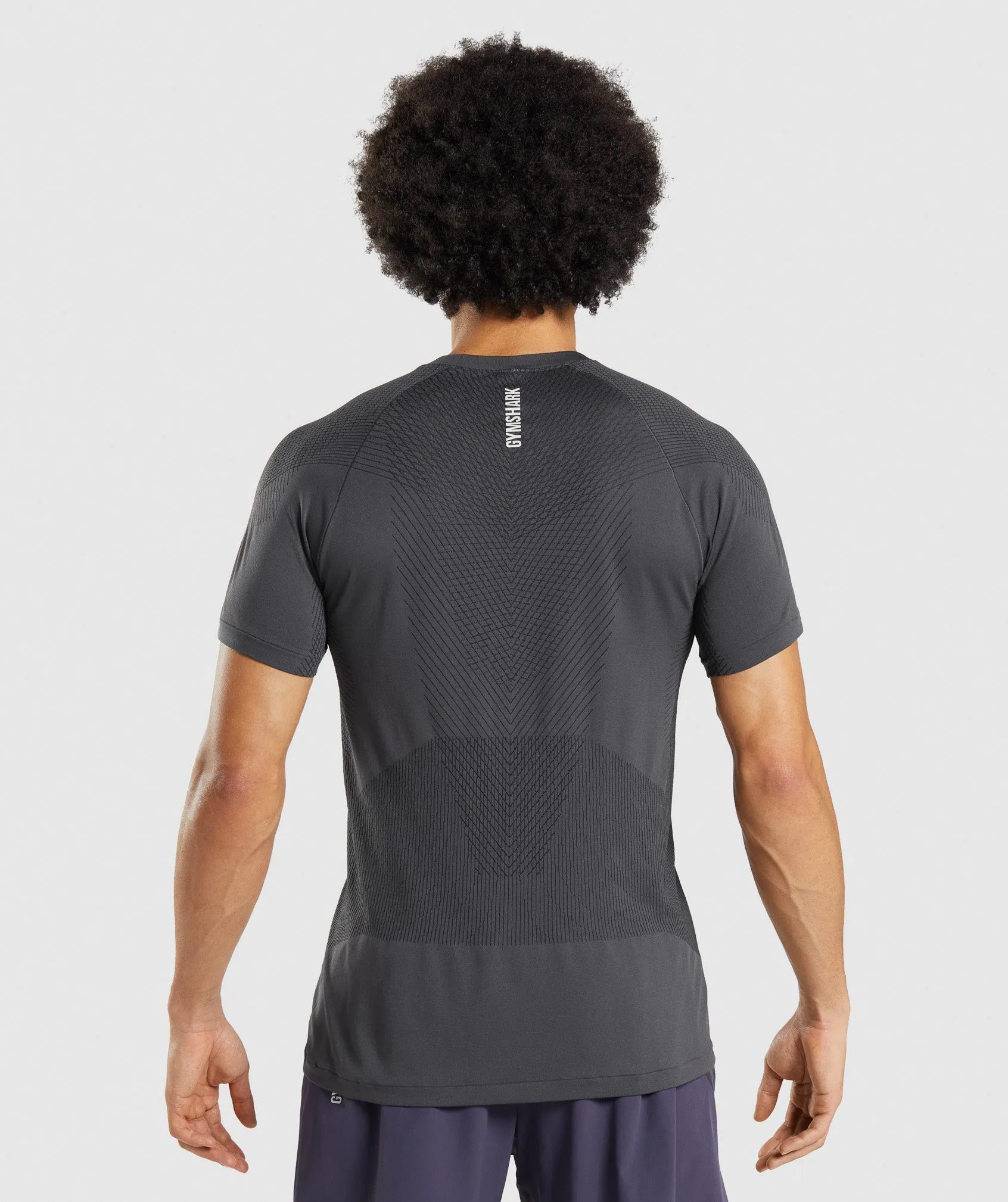 Gymshark Apex Seamless T-Shirt - Onyx Grey/Black