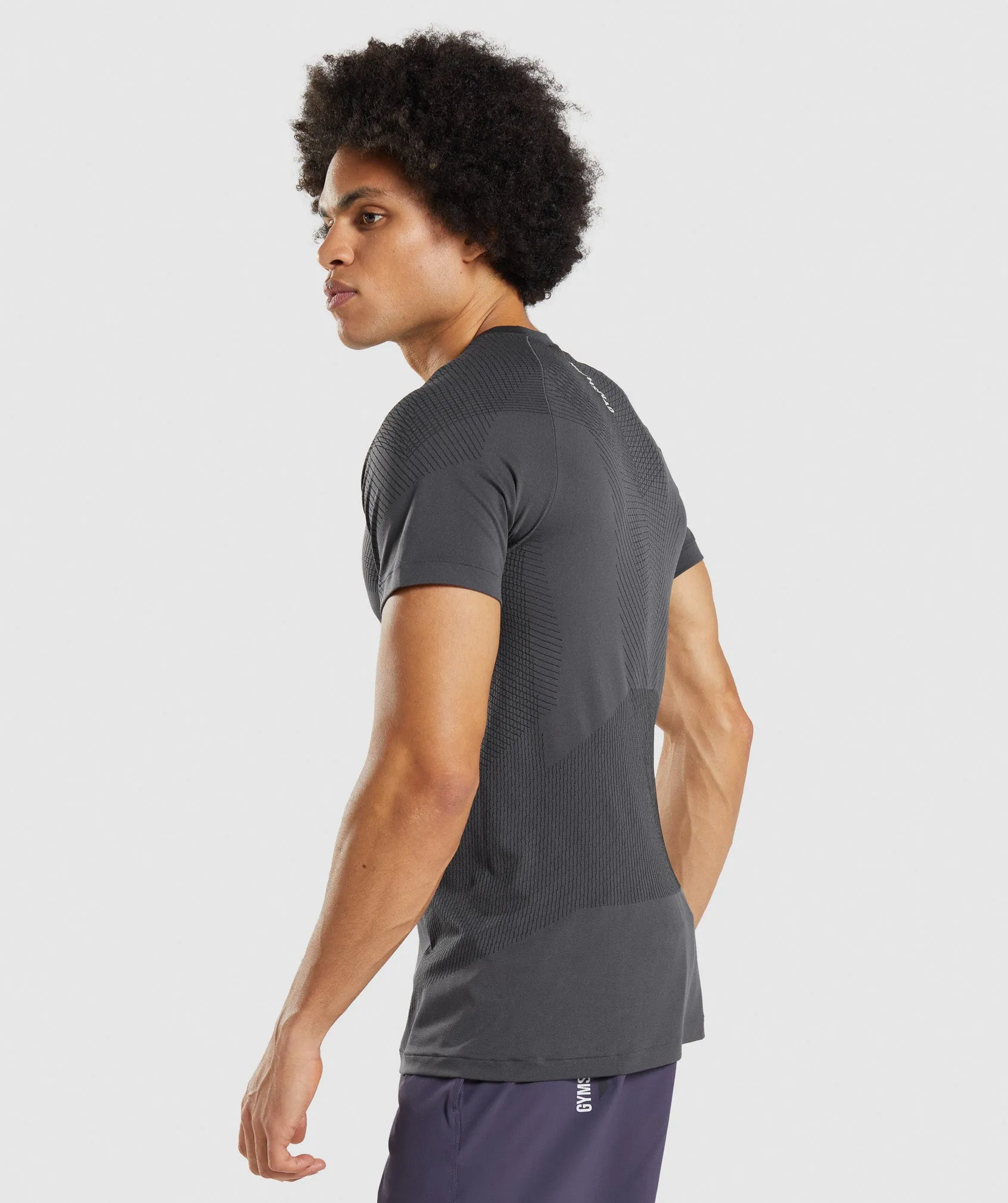 Gymshark Apex Seamless T-Shirt - Onyx Grey/Black