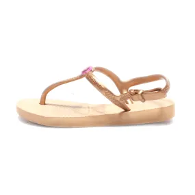 Havaianas Flat Sandals Rubber Beige Colour For Kids