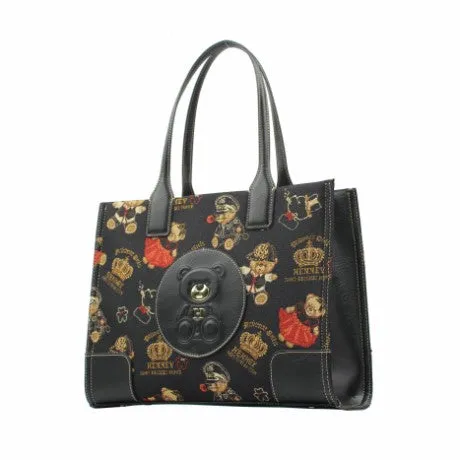 Henney Bear Leatherette Handbag Tote